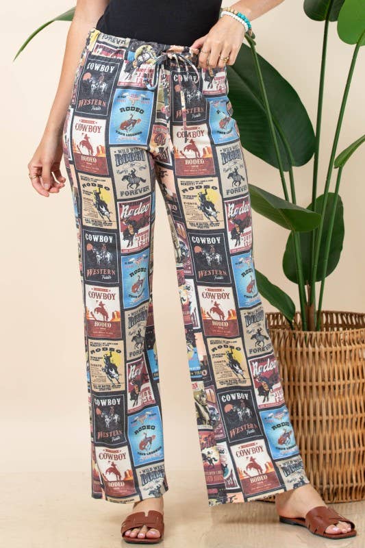VINTAGE WESTERN LOUNGE KNIT PANTS