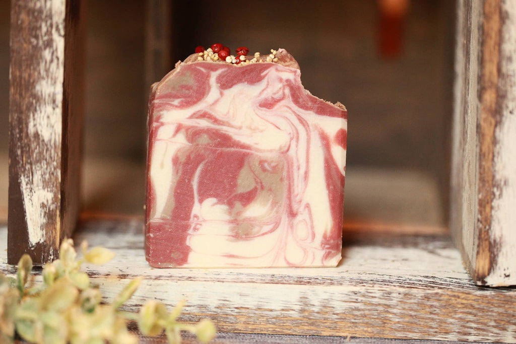 Cherry Almond Artisan Bar Soap, Luxury Shea Butter, 4.5 oz.