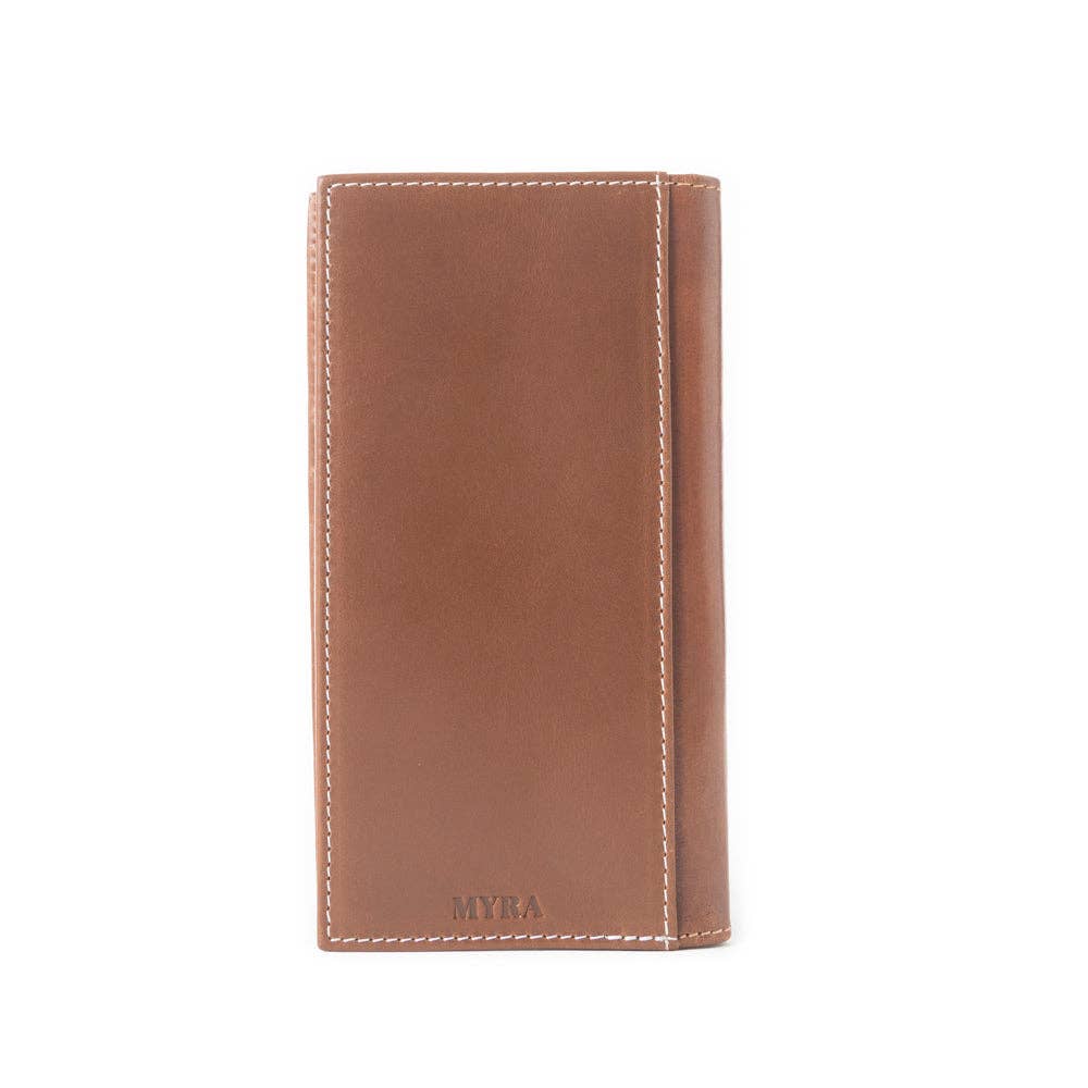 MYRA Hand Tooled Leather Wallet