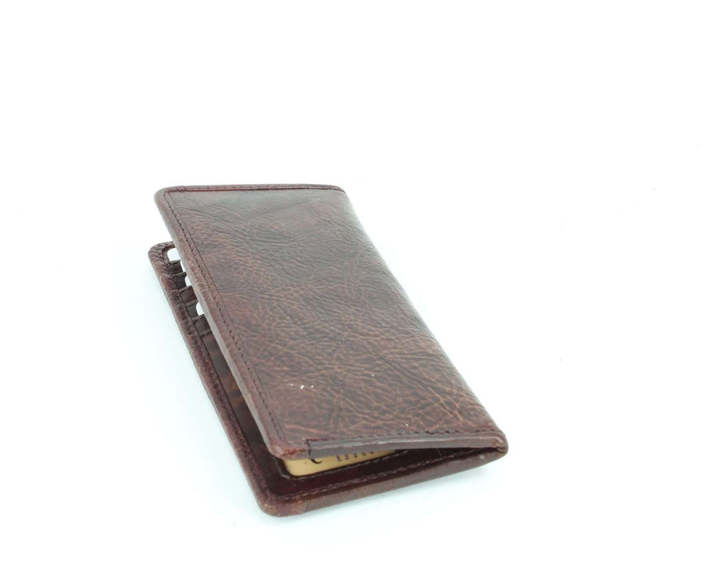 Tooled leather floral filigree Western rodeo wallet
