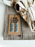 Western Bar Texture Earrings