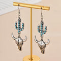 Cactus Skull Earrings