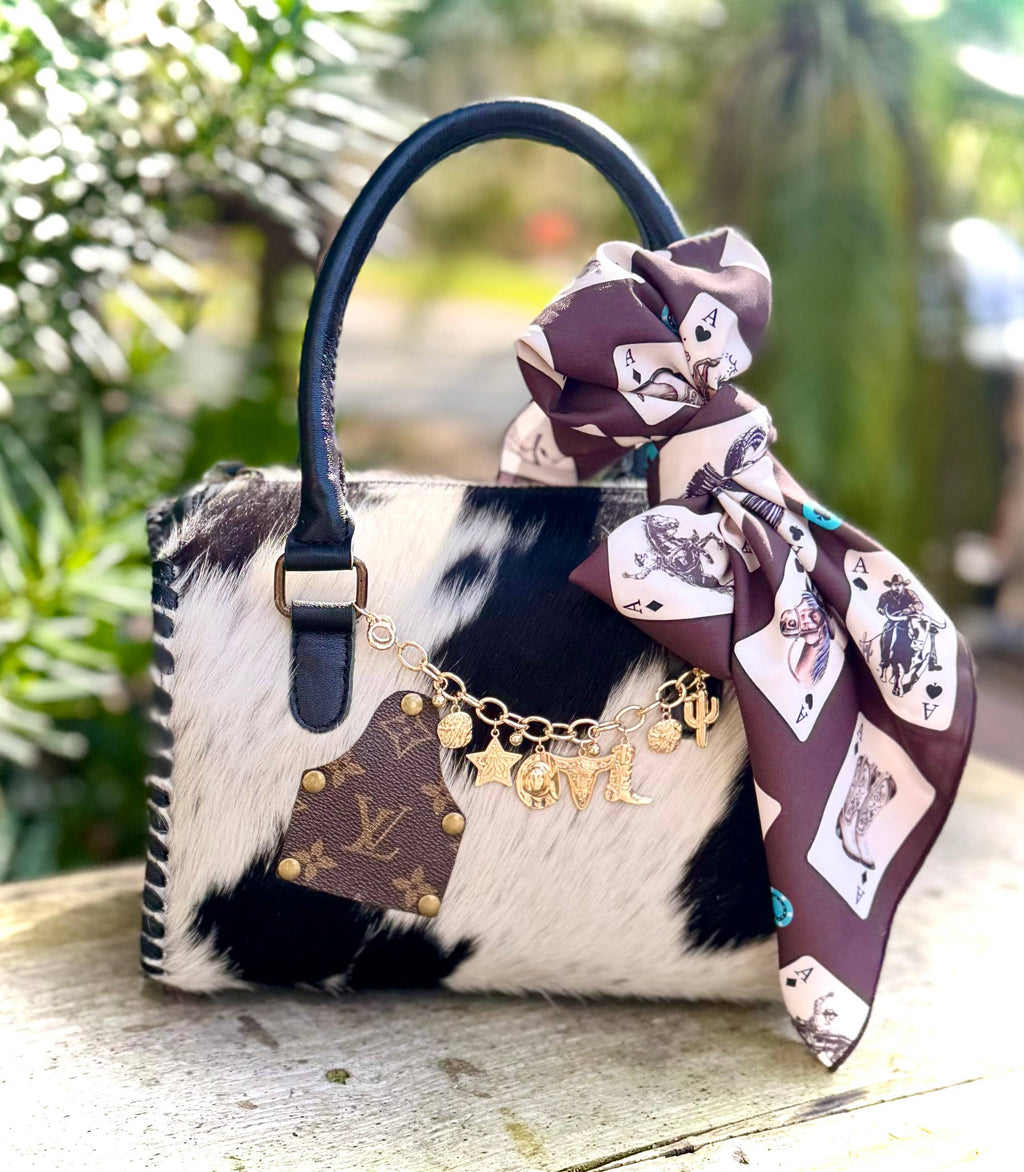 Upcycled LV Cowhide Purse NFR