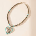 MYRA Heart of the Frontier Necklace in Storm Oasis