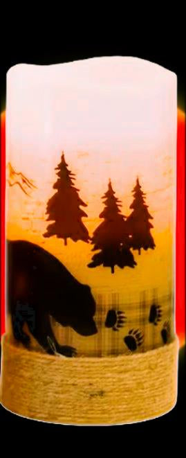 Rustic Flameless Candles