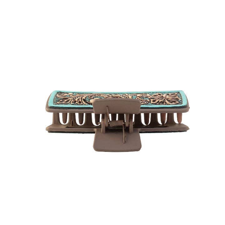 MYRA High Vista Hair Comb Clip In Turquoise