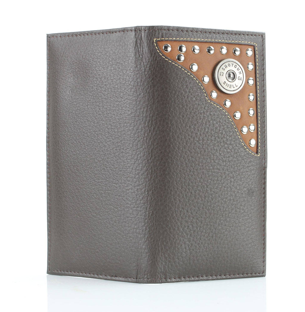 Western Stud Rodeo Wallet with Bullet Slice Concho
