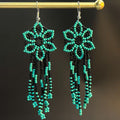 Beaded Hollow Tassel Earrings