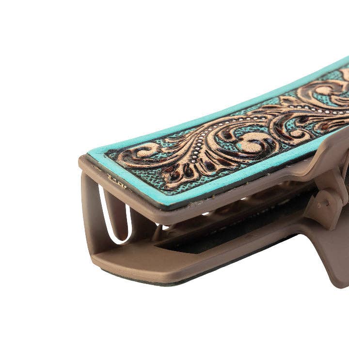 MYRA High Vista Hair Comb Clip In Turquoise