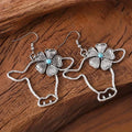 Cow Earrings Hollow