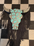 Leopard Bull Skull Freshie
