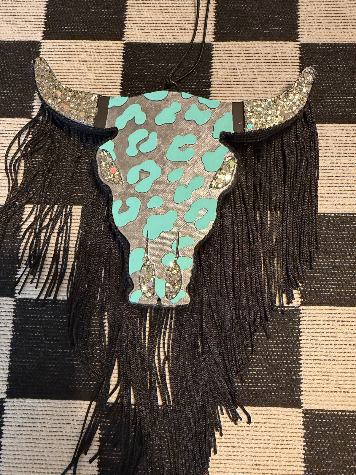 Leopard Bull Skull Freshie