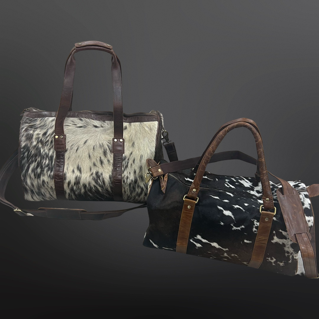 Genuine Cowhide Leather Duffel Bag