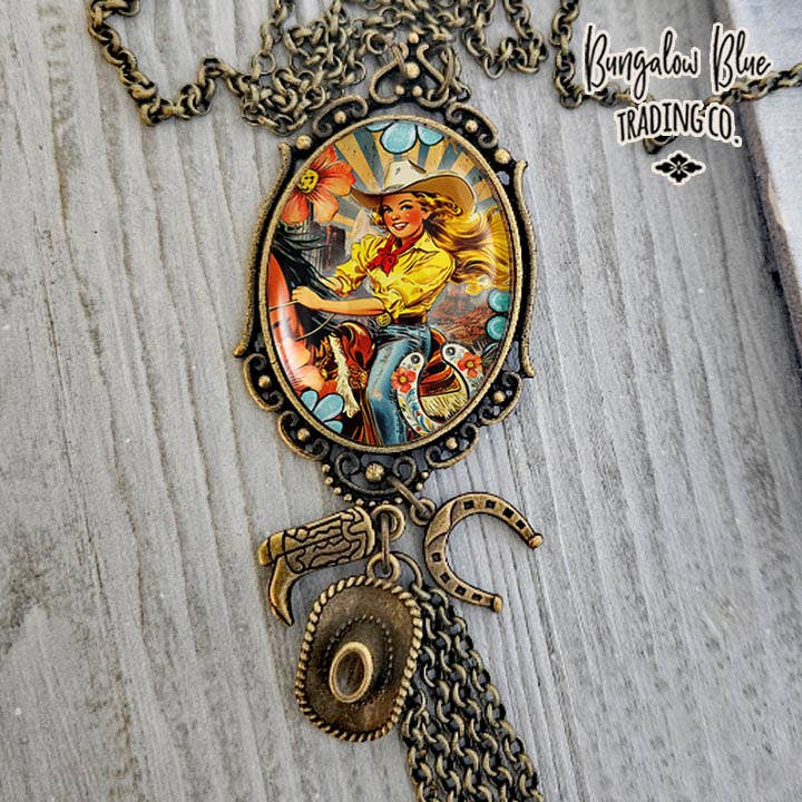 Sunrise Cowgirl Tassel Necklace