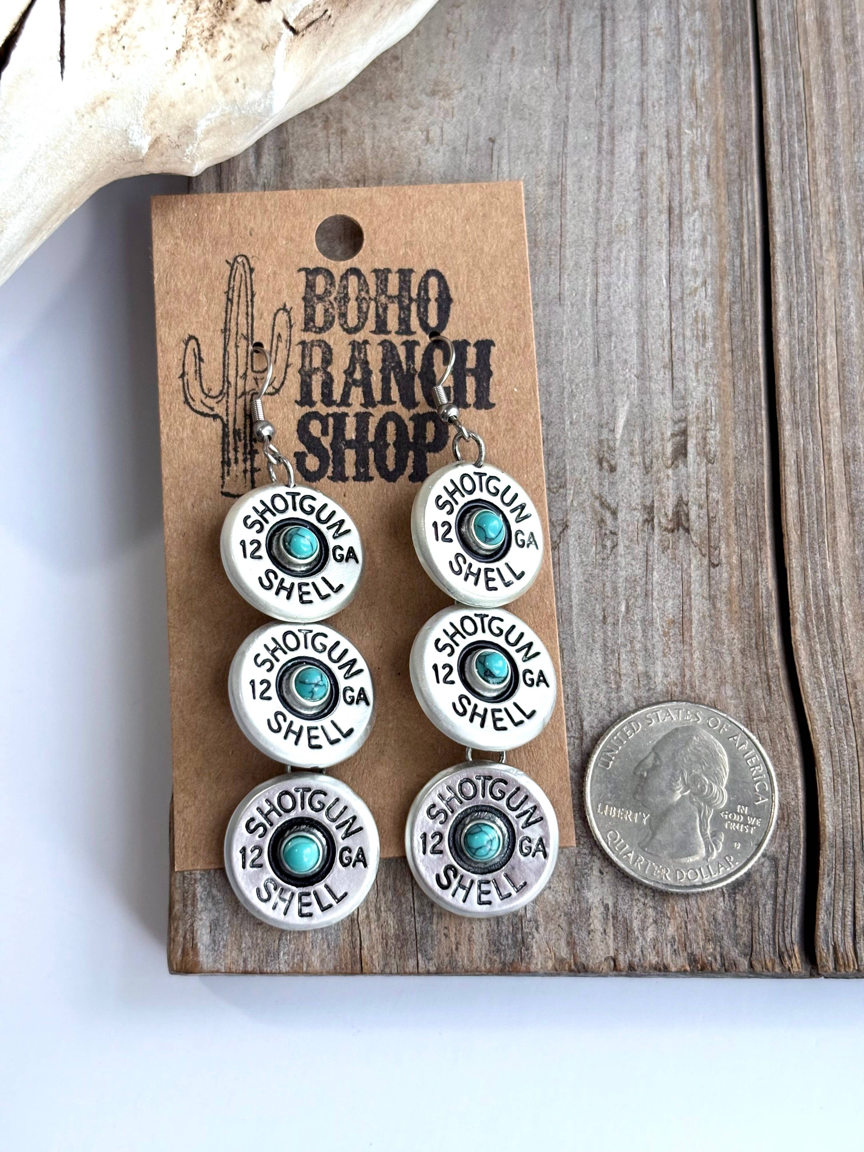 Sh0tg&n Shell Dangle Earrings