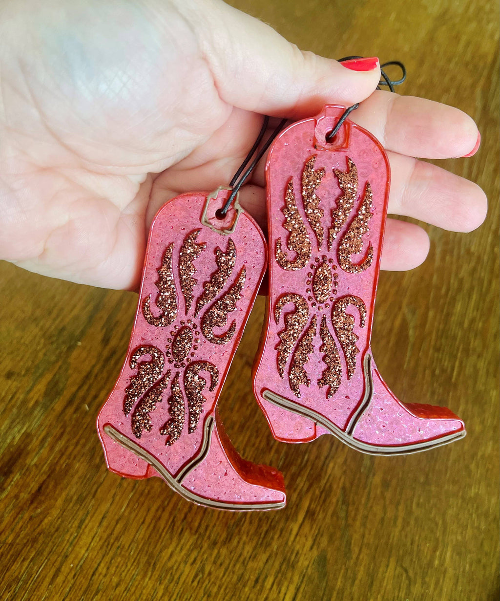 Cowgirl Boot Car Freshie(1)