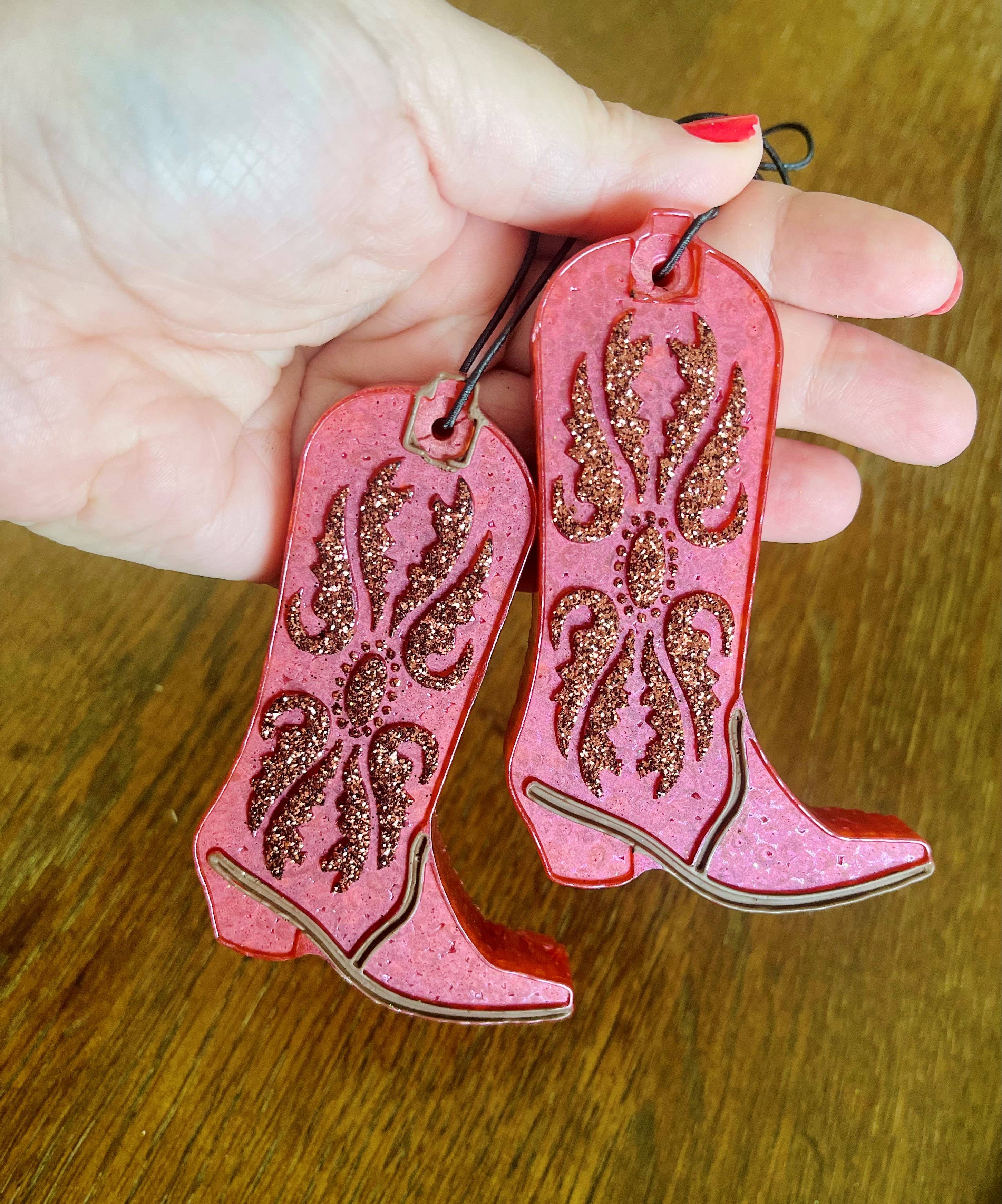 Cowgirl Boot Car Freshie(1)