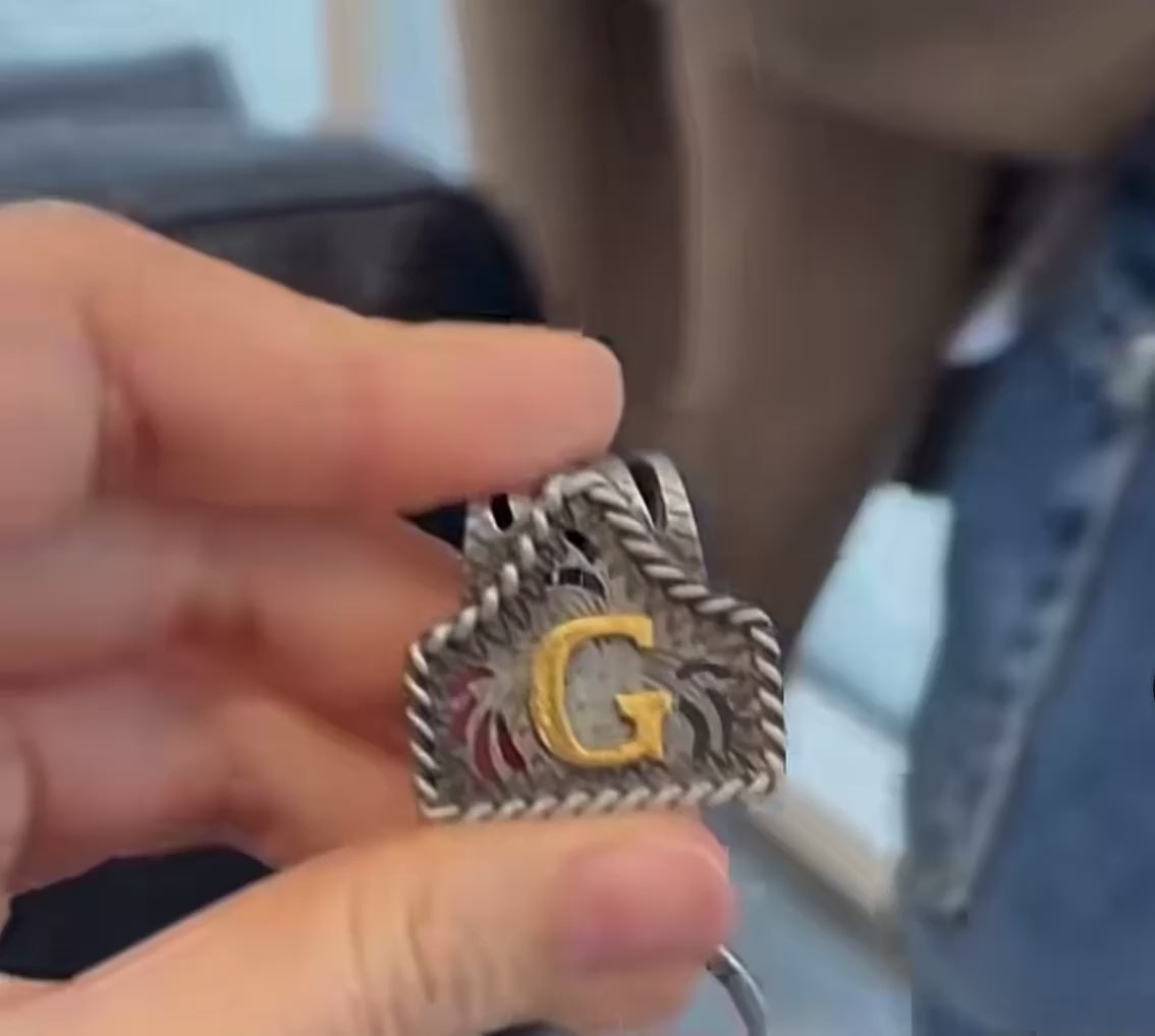 Letter Keychain Belt/Bag Clip