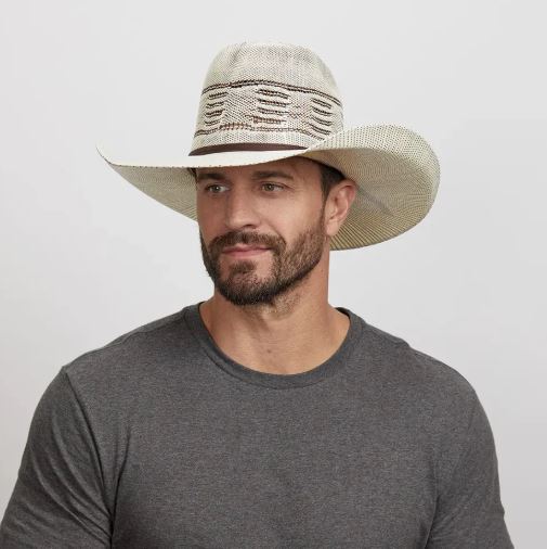 Open Crown Bangora Straw HatTrail Boss